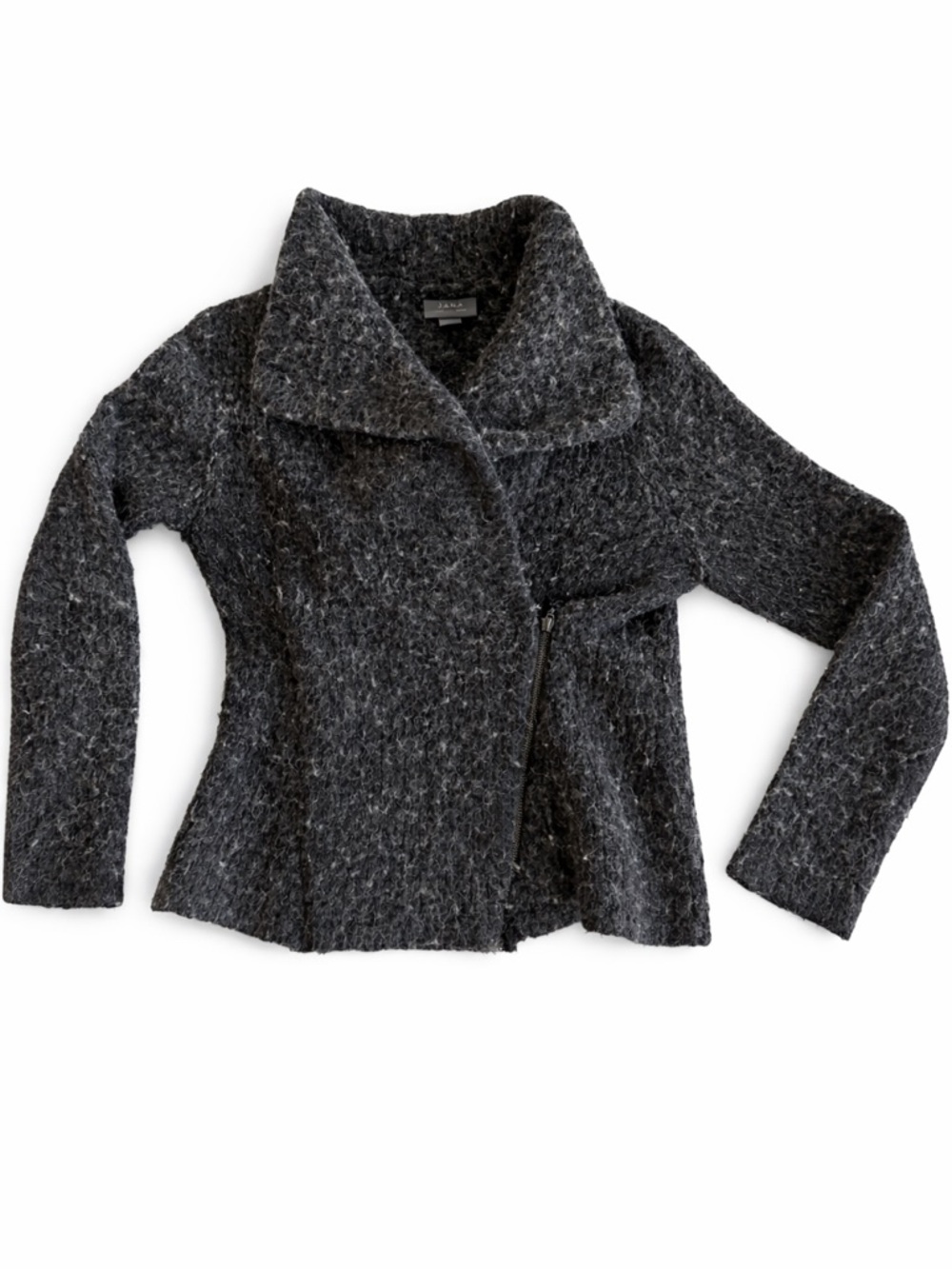 Jana Alpaca Wool Blend Moto Jacket Size Small
